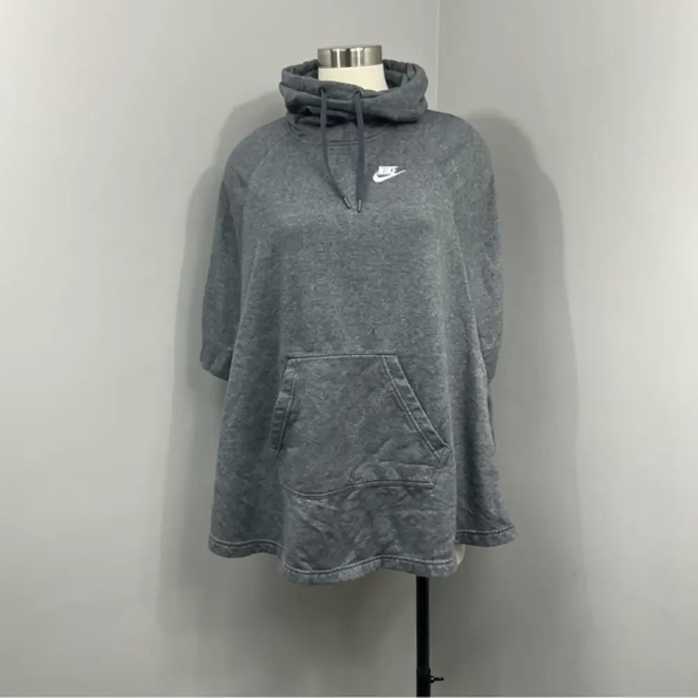Nike‎ Grey Poncho Hoodie
